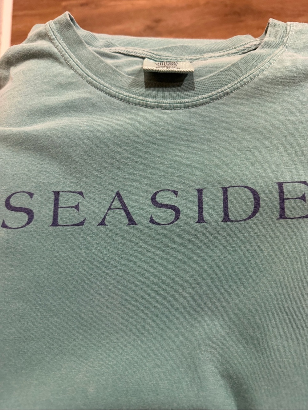 Seaside Comfort Colors The New Town Old Ways Blue Green Ring Spun Cotton Medium - Picture 6 of 10